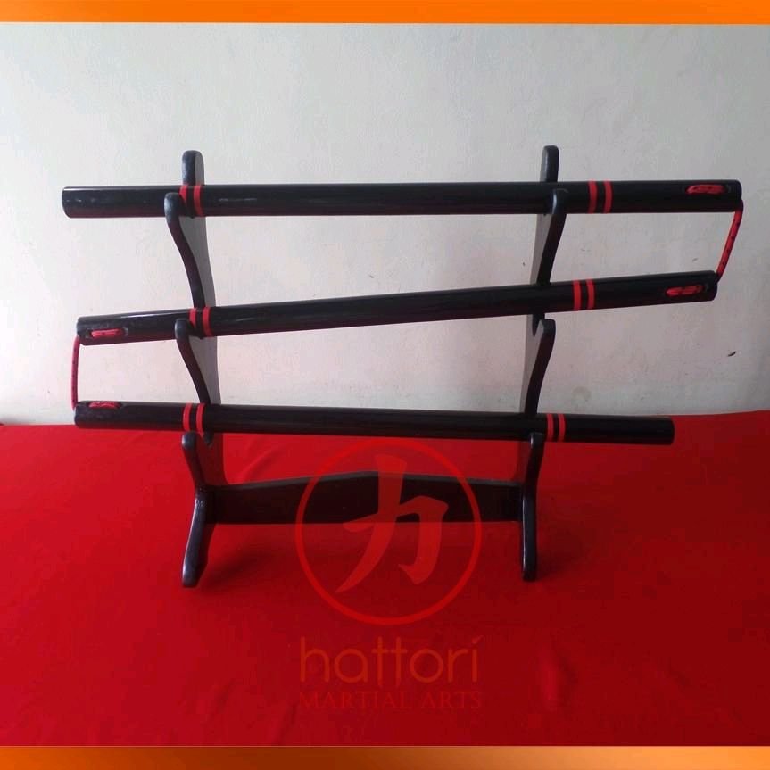 Triplestick kayu konektor tali/ Sansetsukon/ Three Sectional Staff - Gambar 2