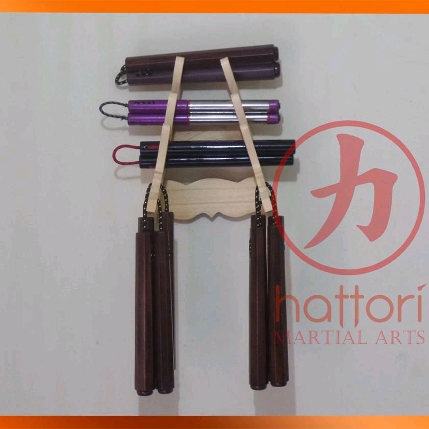 Rak Senjata Kayu untuk Bokken, Jo, Nunchaku, Tonfa dll - Gambar 5