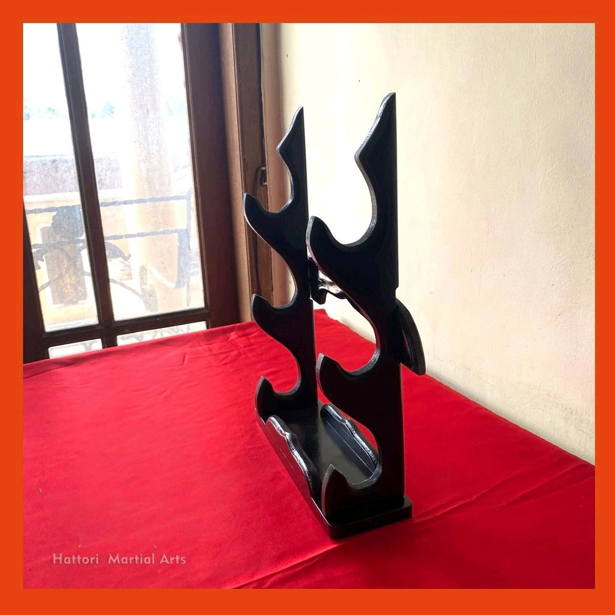 Rak Senjata Kayu untuk Bokken, Jo, Nunchaku, Tonfa dll - Gambar 3